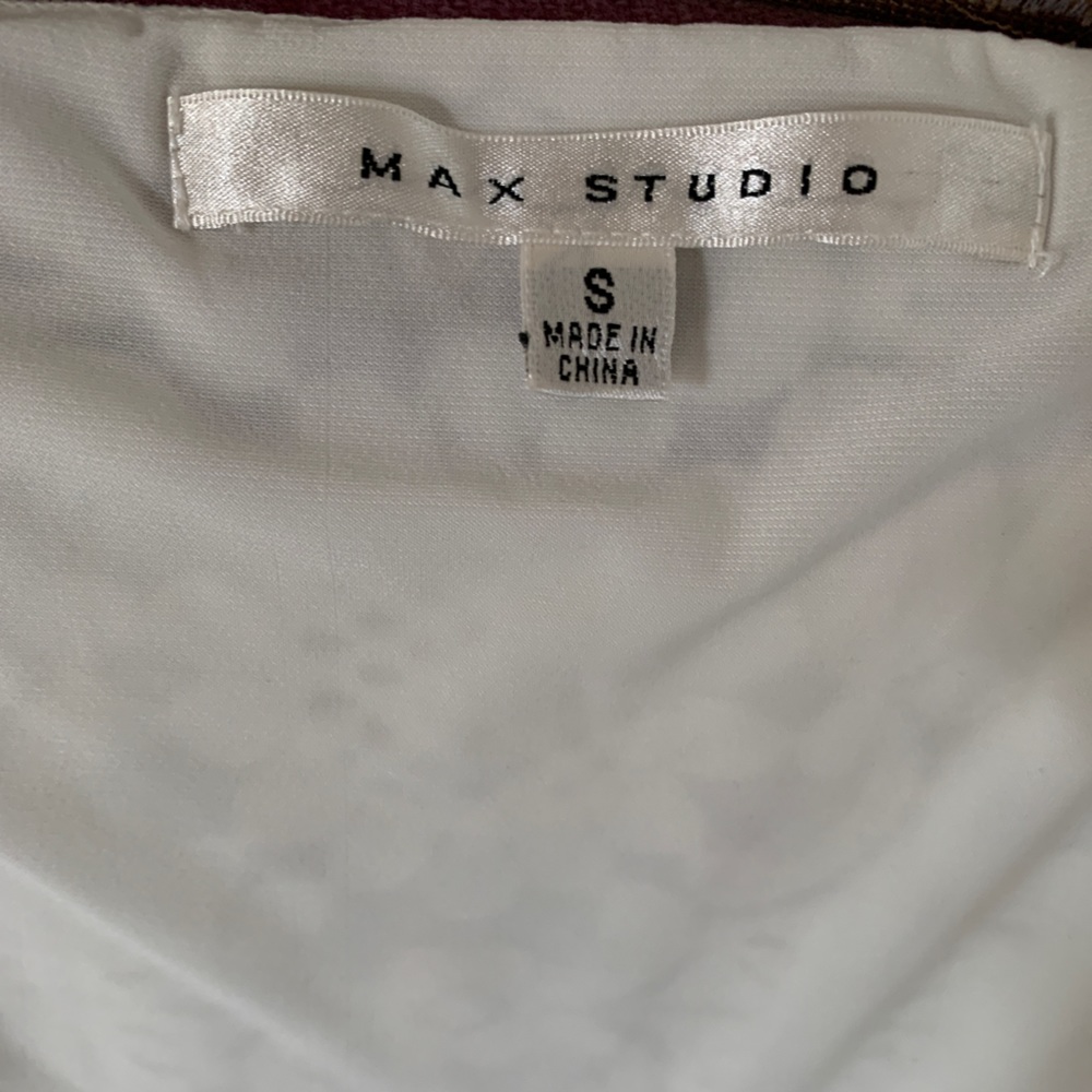 Max Studio White Floral Lace Sleeveless Dress - Picture 8 of 8
